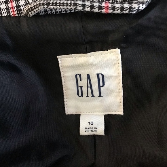 Gap Academy  Grid Plaid one button two pocket fully lined Blazer size 10 - Picture 13 of 13